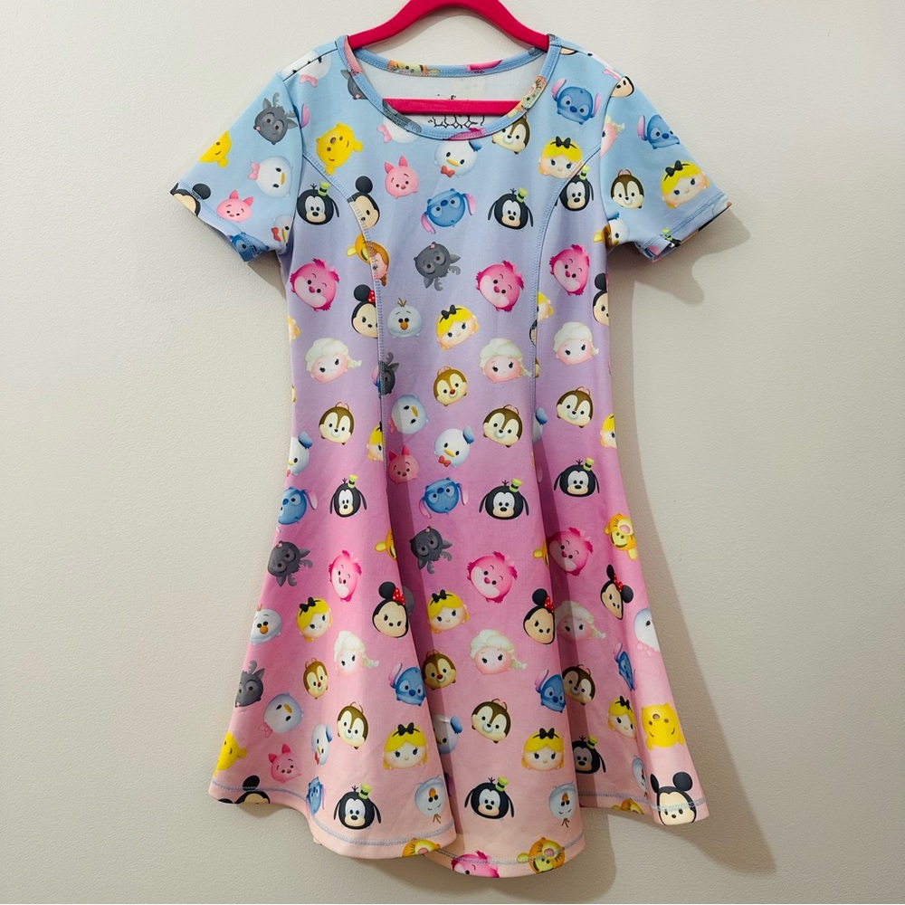 Disney Tsum Tsum Girls Skater Dress Size 10/12